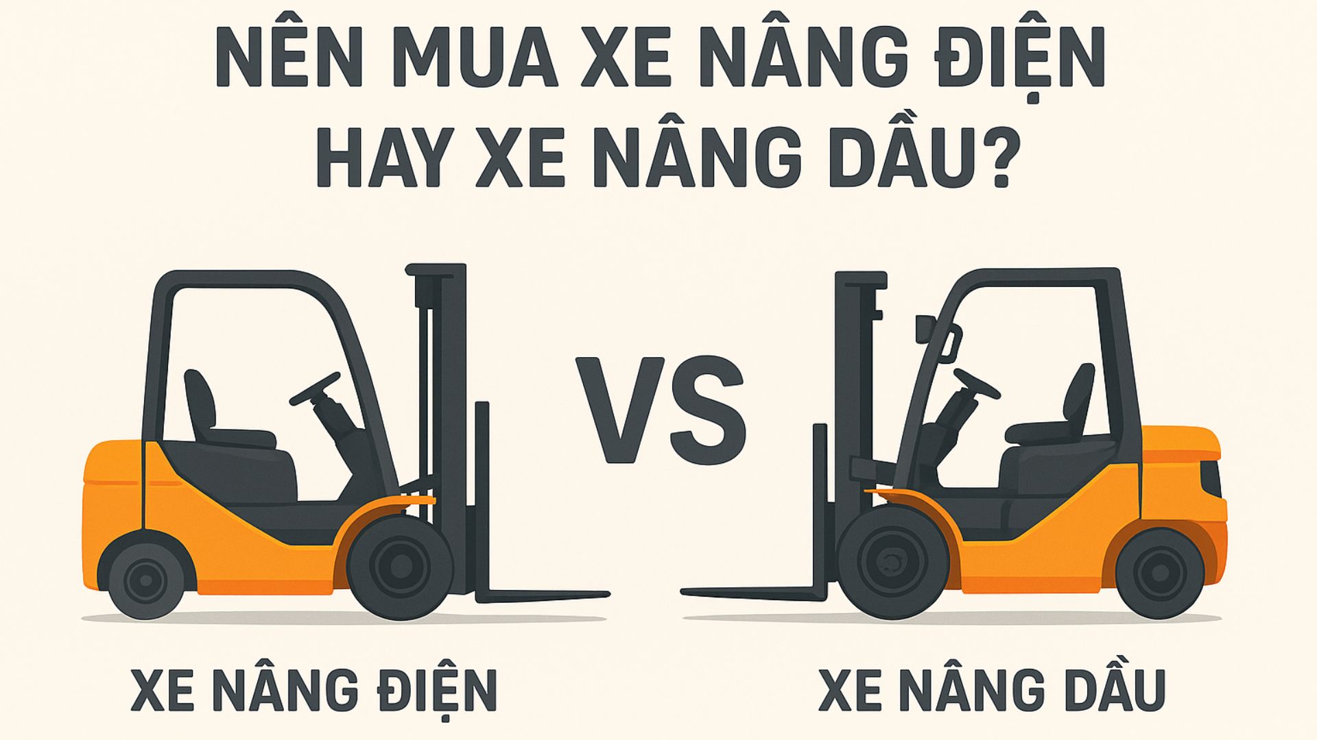 Nên mua xe nâng điện hay xe nâng dầu?